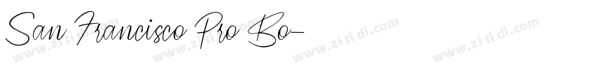 San Francisco Pro Bo字体转换 San Francisco Pro Bo字体转换